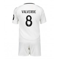 Real Madrid Federico Valverde #8 Hemmatröja Barn 2024-25 Kortärmad (+ Korta byxor)